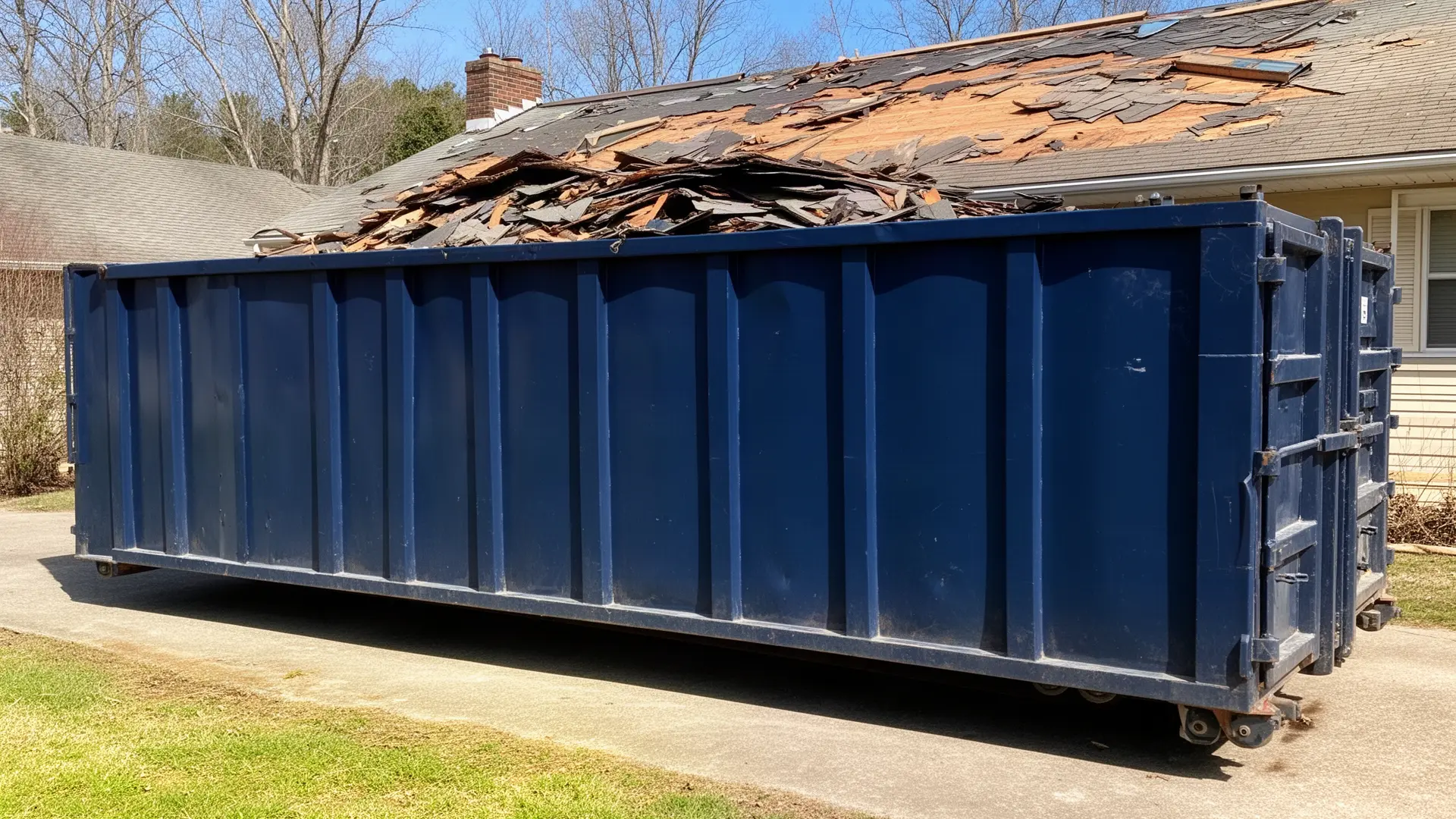 Roll-off dumpster from Big Bo's Dumpster Rental in Knoxville, TN